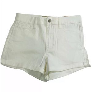 NWT’s Hollister Short-Short High Rise White ROLLED DENIM SHORT sz 3 $39